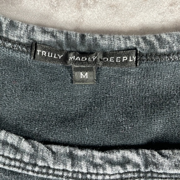 Truly Madly Deeply Urban Outfitters Sweatshirt 100% cotton soft lightweight M - Picture 3 of 8